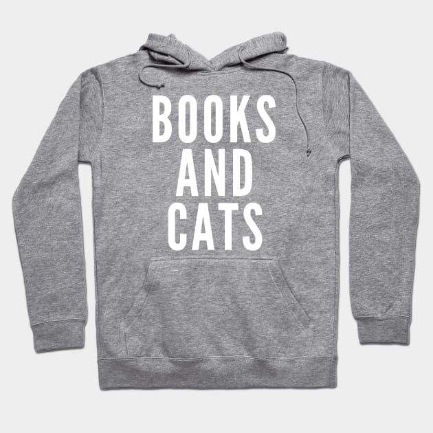 Books and Cats Hoodie by Likeable Design